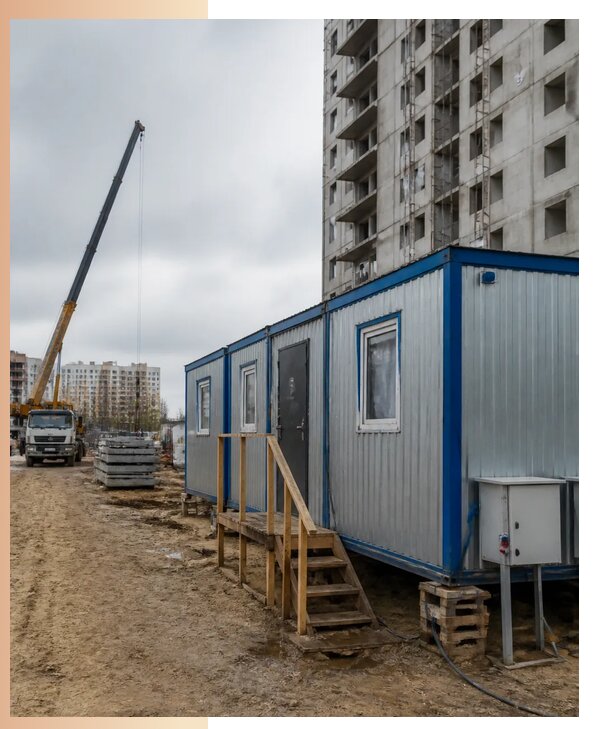 Аренда строительных вагончиков для рабочих в Сарове